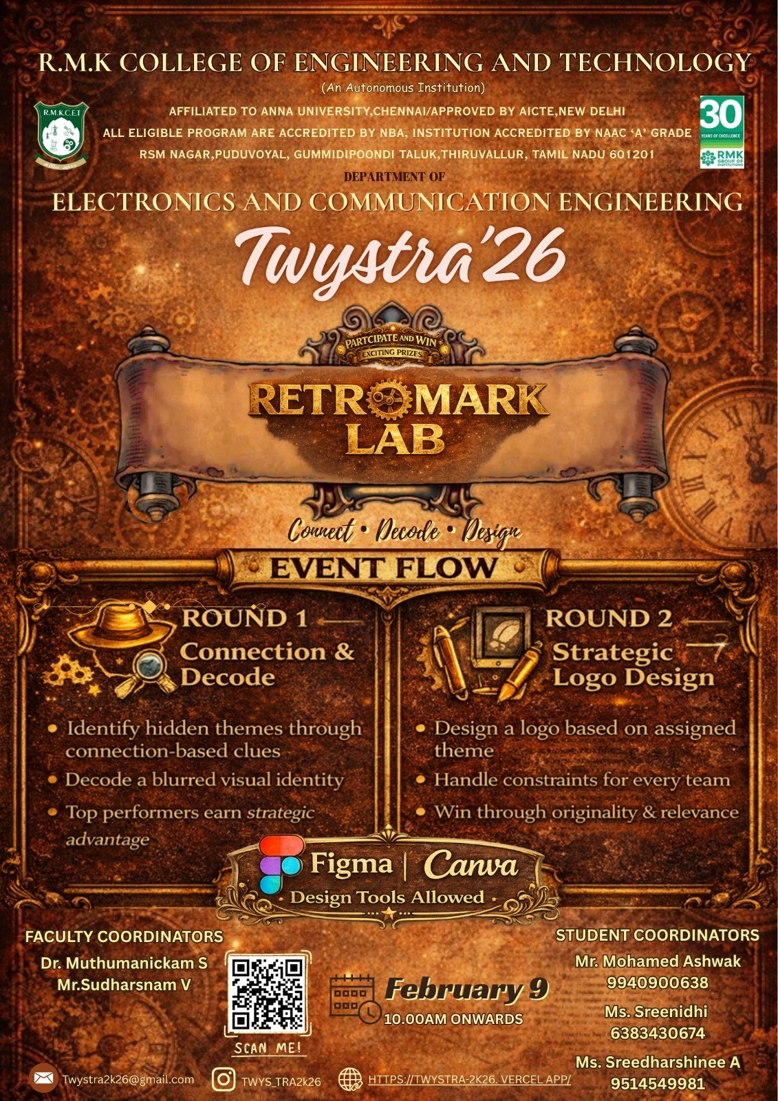 Twystra ' 26 - Retromark Lab Technical Symposium Poster 